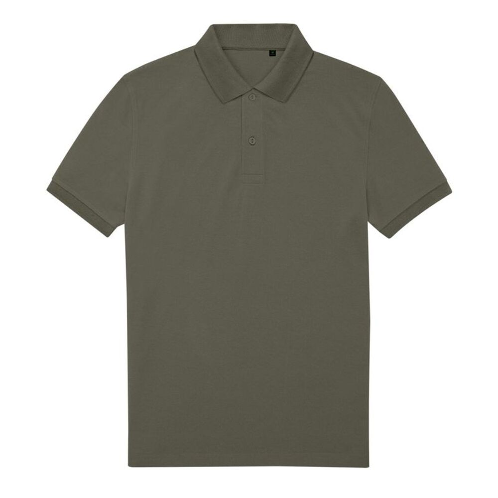 B&C Mens My Eco Polo Shirt / Camo Green